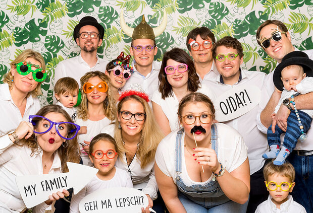 A funny photo of the Kleemann family